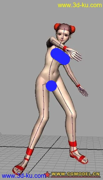 3D打印模型为了不被埋重发古典美女+动作的图片