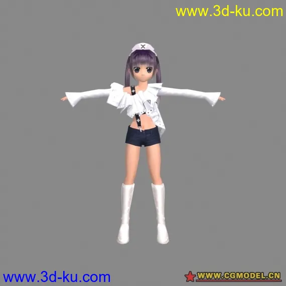 护士小美女3D模型的图片1