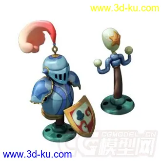 3D打印模型盔甲架的图片