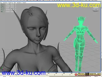 3D打印模型血精灵的图片