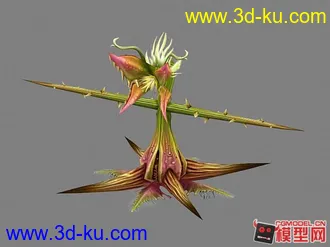 3D打印模型食人花!已经蒙皮的图片