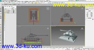 新手，刚学没多久，做的坦克模型，分享下。的图片