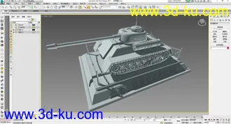 新手，刚学没多久，做的坦克模型，分享下。的图片