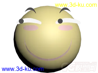 3D打印模型QQ表情滑稽表情一直很火 朋友需要来个滑稽吗的图片