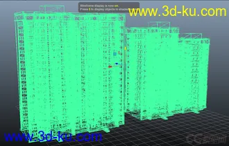 3D打印模型发福利，面数不是很多的常见写实3D建筑的图片