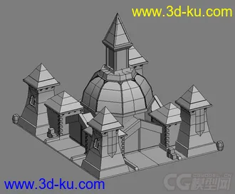 3D打印模型简单营房 房子的图片