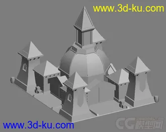 3D打印模型简单营房 房子的图片