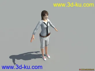 原创动画美女模型的图片