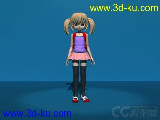 3D打印模型可爱女孩的图片