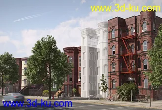 3D打印模型Evermotion Archexteriors Volume 24--美国外景的图片