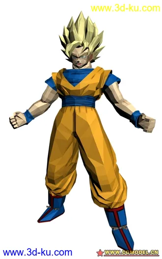 悟空的超级赛亚人模型的图片