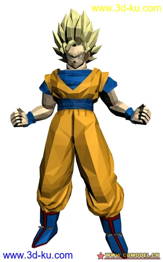 悟空的超级赛亚人模型的图片