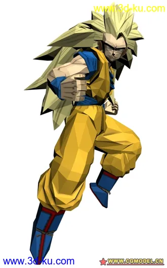 悟空的超级赛亚人模型的图片
