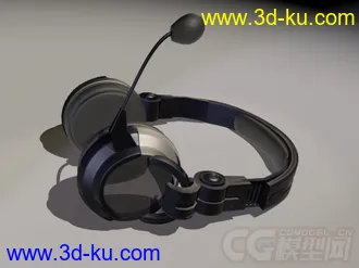 3D打印模型这是一个电脑的耳机=。=还有一个很水的麦的图片