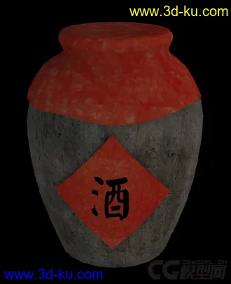 3D打印模型酒坛的图片