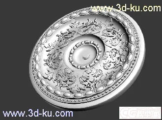 3D打印模型场景部件，圆盘的图片