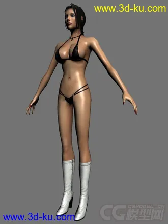 3D打印模型女人人体 几款比基尼服装款式可选的图片