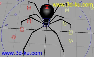 3D打印模型黑寡妇蜘蛛绑定的图片