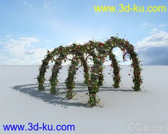 3D打印模型好看的拱形花环的图片