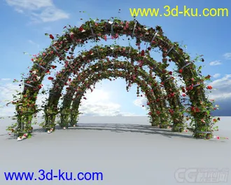 3D打印模型好看的拱形花环的图片