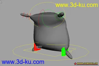 3D打印模型绑定好的口袋的图片