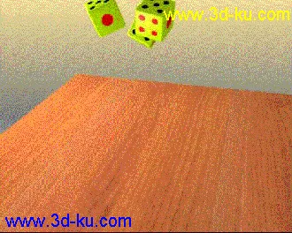 3D打印模型掷骰子的图片