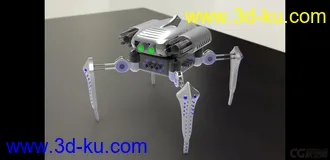 3D打印模型四足机器蜘蛛的图片