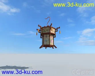 3D打印模型中式宫灯的图片