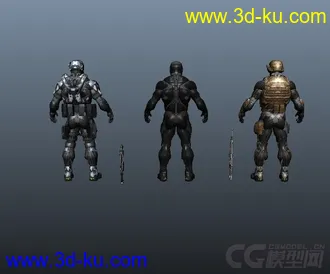 3D打印模型孤岛危机2角色的图片