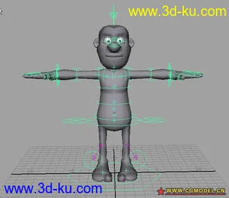 3D打印模型带绑定经典小蓝人的图片