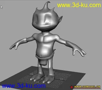 3D打印模型卡通小怪兽的图片