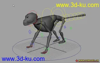 3D打印模型简模猴子，动画专用的图片