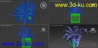 3D打印模型超写实盆栽一个的图片