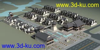 3D打印模型太湖建王宫小区的图片