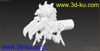 3D打印模型一只机械的甲虫的图片
