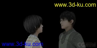 3D打印模型男女角色对话的图片