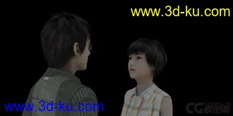 3D打印模型男女角色对话的图片