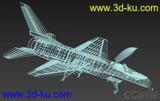 3D打印模型f16含骨架的图片