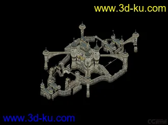 3D打印模型龙之谷城堡场景的图片