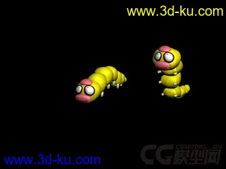 3D打印模型卡通蚕宝宝~的图片