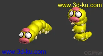 3D打印模型卡通蚕宝宝~的图片