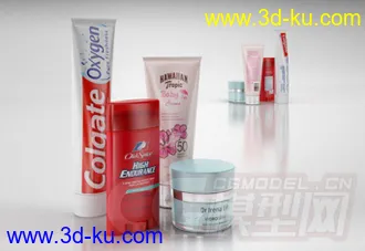 3D打印模型洗面奶 润肤霜 牙膏 沐浴露 等护肤品的图片