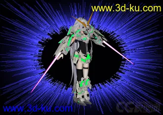 3D打印模型RX.0独角兽机娘。AGP。IA的图片