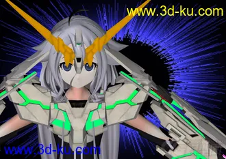 3D打印模型RX.0独角兽机娘。AGP。IA的图片