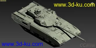 俄罗斯T-14 ARMATA(阿玛塔)主战坦克 OBJ+DDS+损坏模型的图片