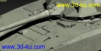 俄罗斯T-14 ARMATA(阿玛塔)主战坦克 OBJ+DDS+损坏模型的图片