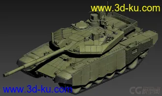 T-90MS“塔吉尔”主战坦克 OBJ+DDS+损坏模型的图片