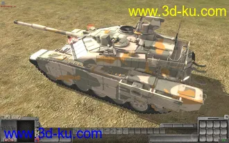 T-90MS“塔吉尔”主战坦克 OBJ+DDS+损坏模型的图片