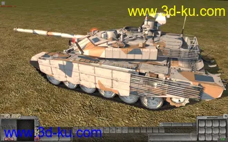 T-90MS“塔吉尔”主战坦克 OBJ+DDS+损坏模型的图片