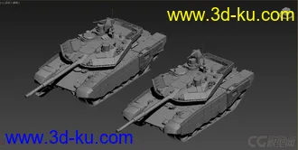 T-90MS“塔吉尔”主战坦克 OBJ+DDS+损坏模型的图片